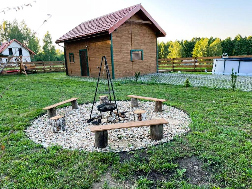 Zielona Chatka Nad Sapina Pozezdrze Ngoại thất bức ảnh